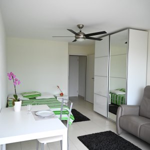 Mies (ref Mcm3):Chambre meublée avec SDB privée, bacon vue lac